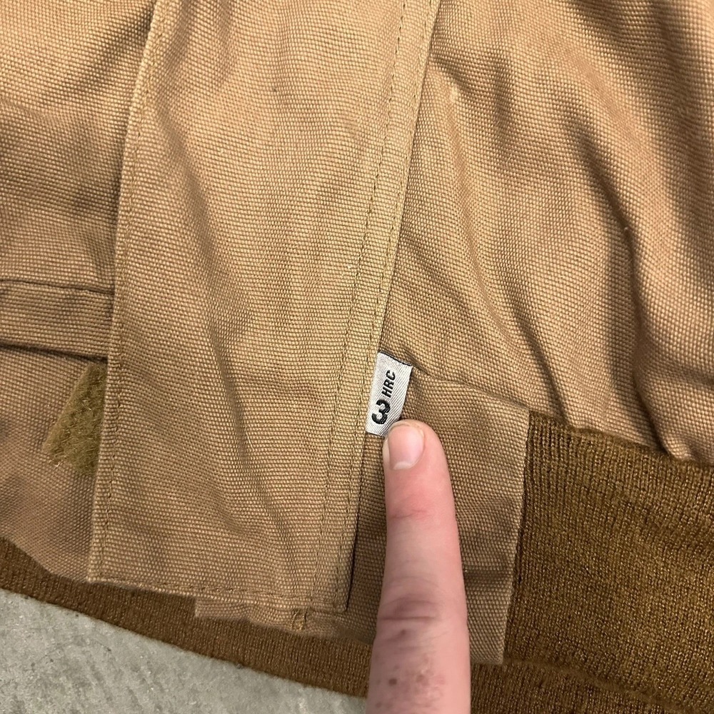 Carhartt Fire Resistant Jacket Mens XL Brown HRC3 FullZip Hoodie Workwear FRJ237 - Picture 7 of 10